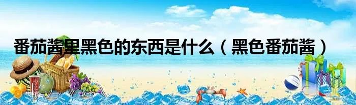 番茄酱里黑色的东西是什么(黑色番茄酱)