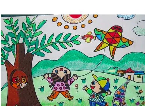 春天的画儿童画画