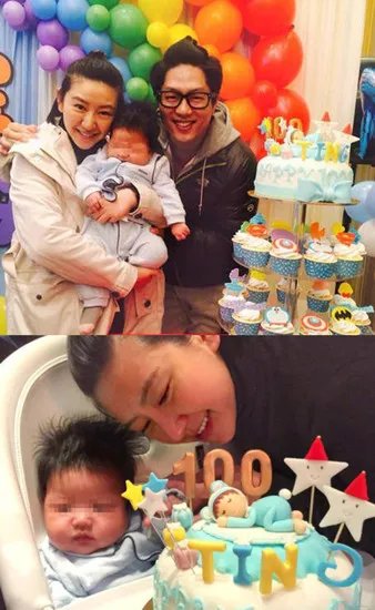 凌潇肃办百日宴现场曝光  唐一菲怀抱爱子心情好