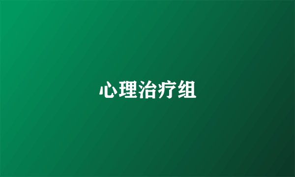 心理治疗组