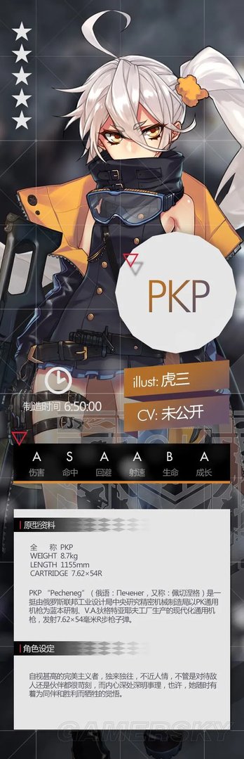 《少女前线》五星机枪PKP属性资料介绍 PKP好用吗
