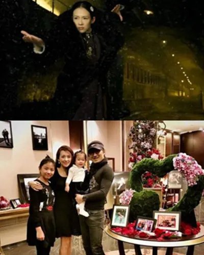 汪峰罕见谈二女儿引骚动章子怡情人节晒一家四口合照