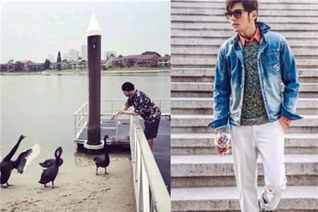 周杰伦悠闲喂天鹅 网友：是否有新歌灵感？