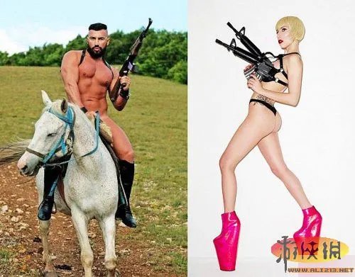 俄罗斯惊现男神gaga全裸雷人装！我想自戳双目