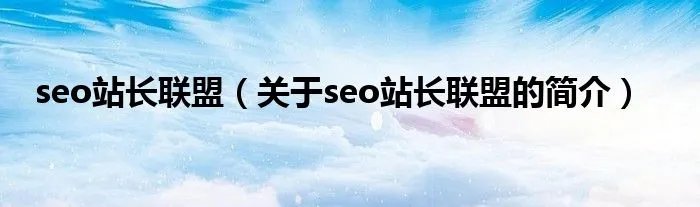 seo站长联盟（关于seo站长联盟的简介）