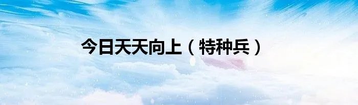 今日天天向上（特种兵）