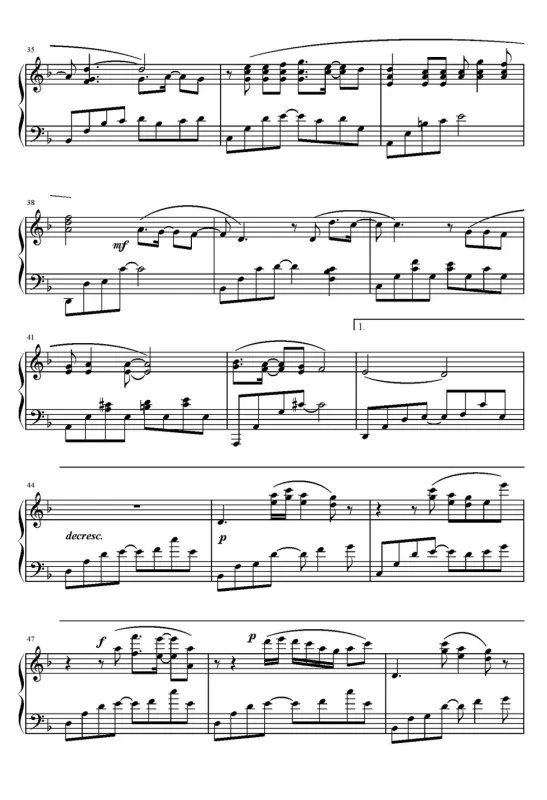 时间都去哪儿了张碧晨钢琴谱五线谱文武贝版