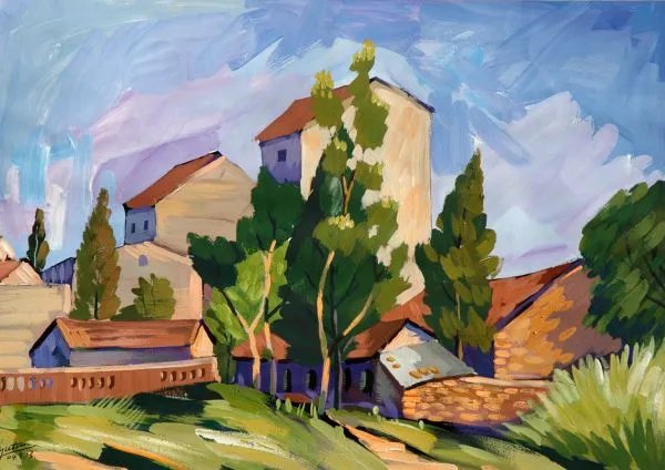 春天的画儿童画画