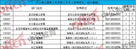 2020国考报名人数统计：湖北报名17091人，过审12530人[截至21日9时]