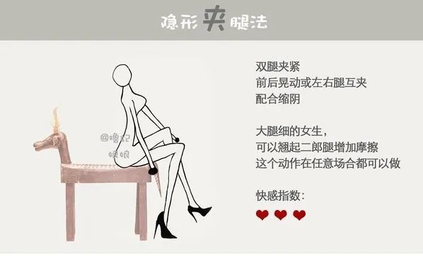 女生打飞机手势图片大全：女生自慰方法图解